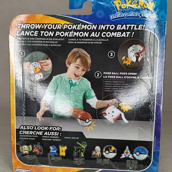 Pikachu Pokemon Throw N Pop-Open Launching Great Poke Ball - NEW! - Picture 3 of 6